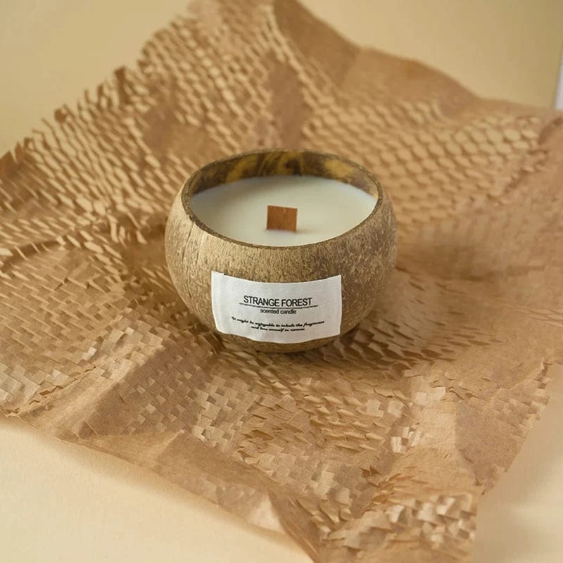 Bougie huiles essentielles Coconut Shell