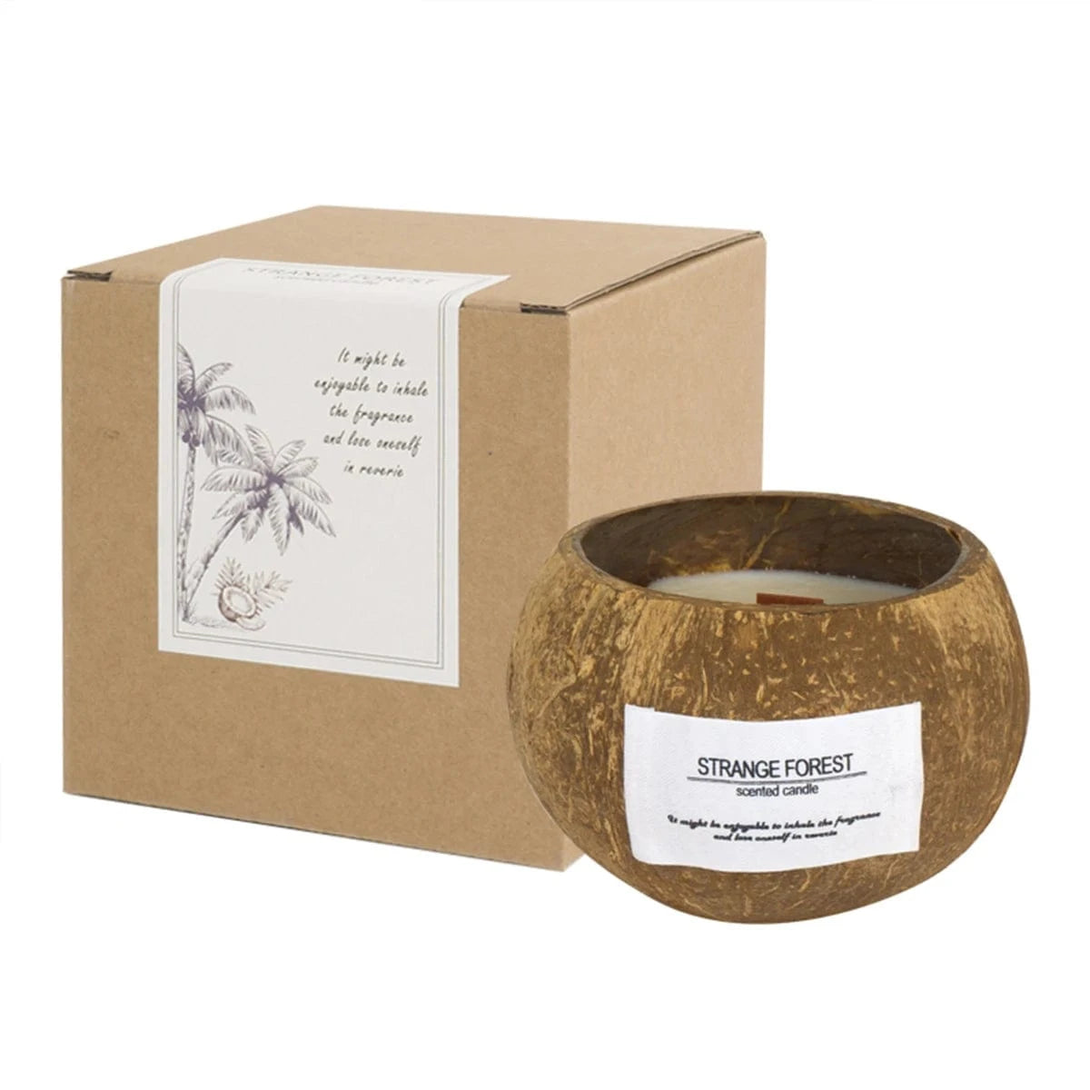 Bougie huiles essentielles Coconut Shell
