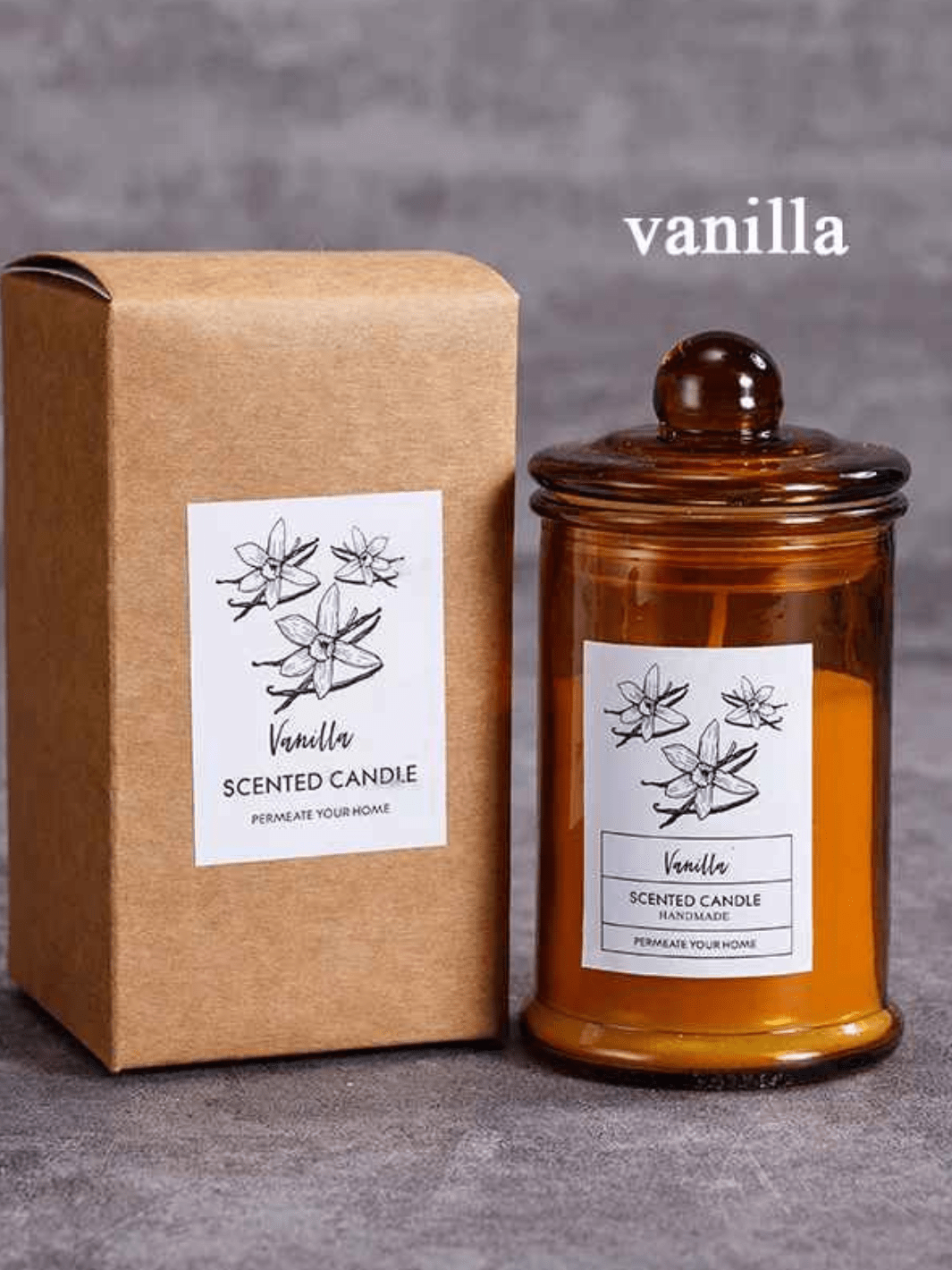 Bougie huiles essentielles vanilla