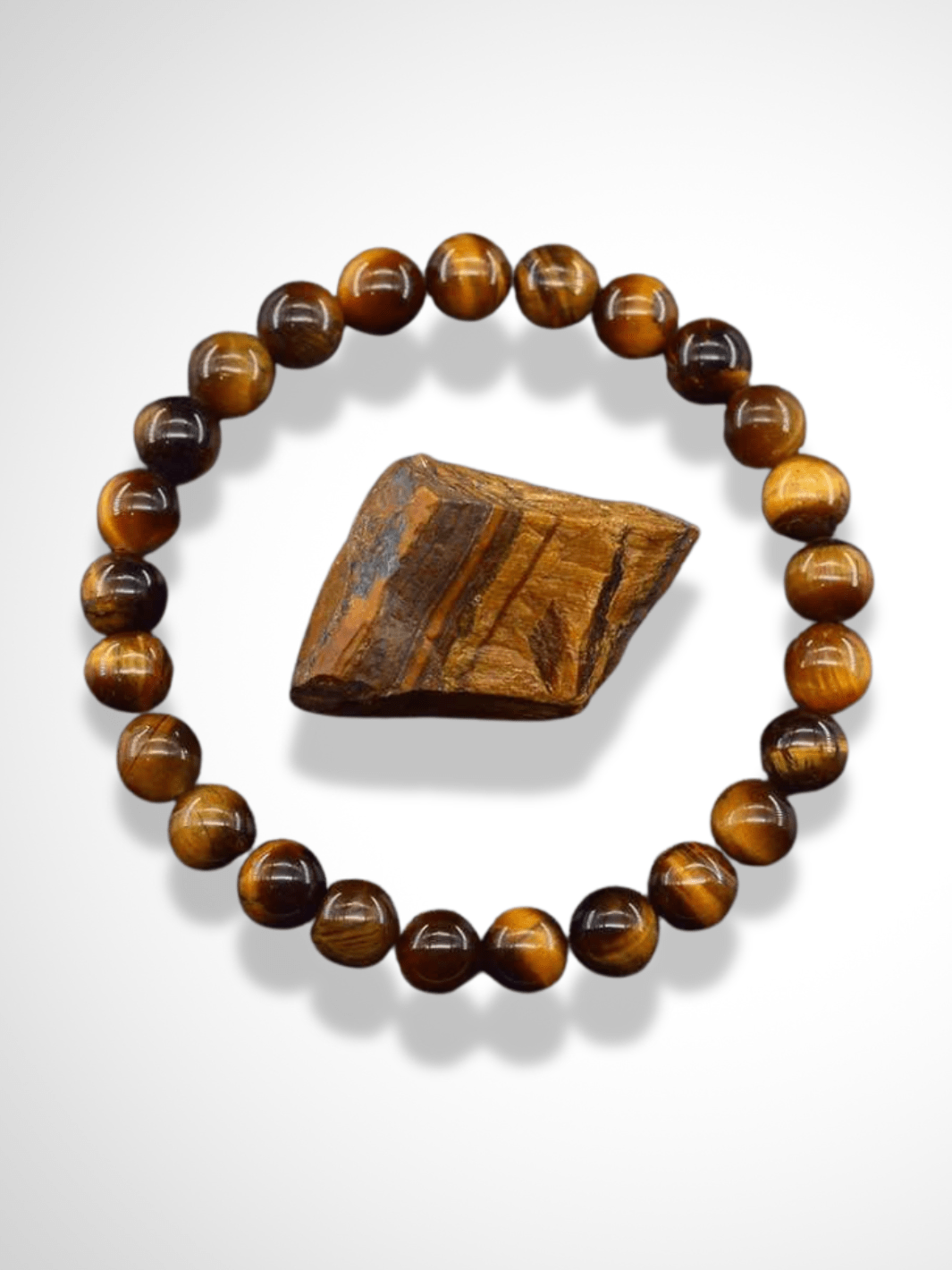 Bracelet améthyste 3 Yellow Tiger Eye / 17cm(6.69inch) / 8mm Beads