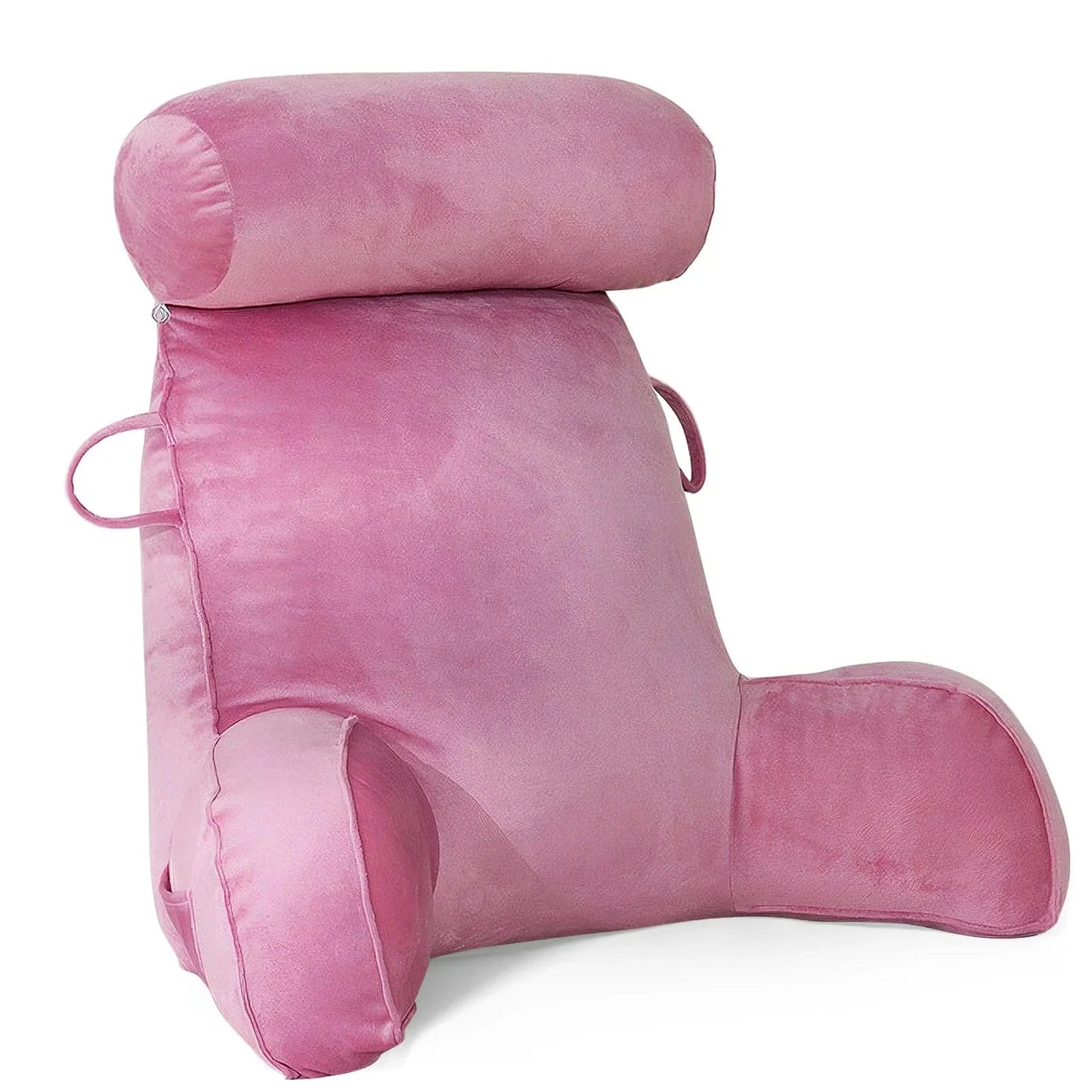 Coussin de lecture rose / 75x40x50cm