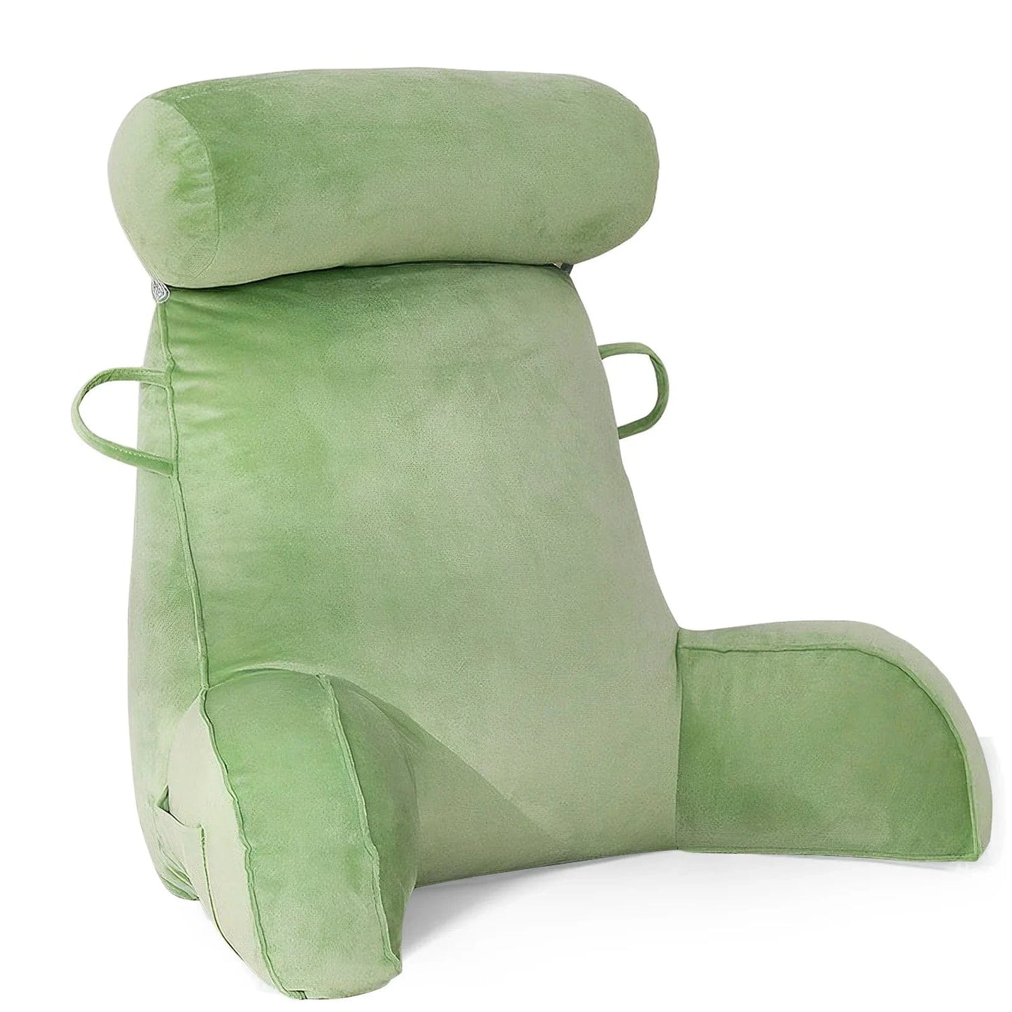 Coussin de lecture vert / 75x40x50cm