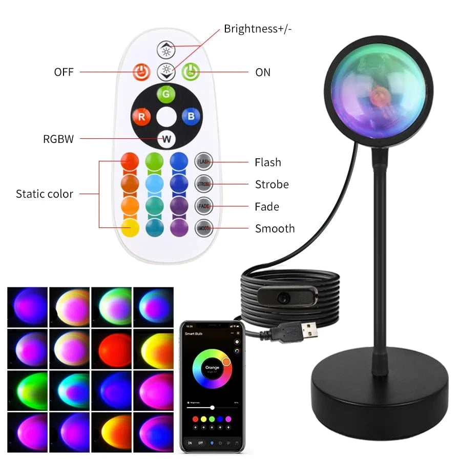 Ampoule à lumière du jour et de nuit 16 APP IR Remote / USB Plug
