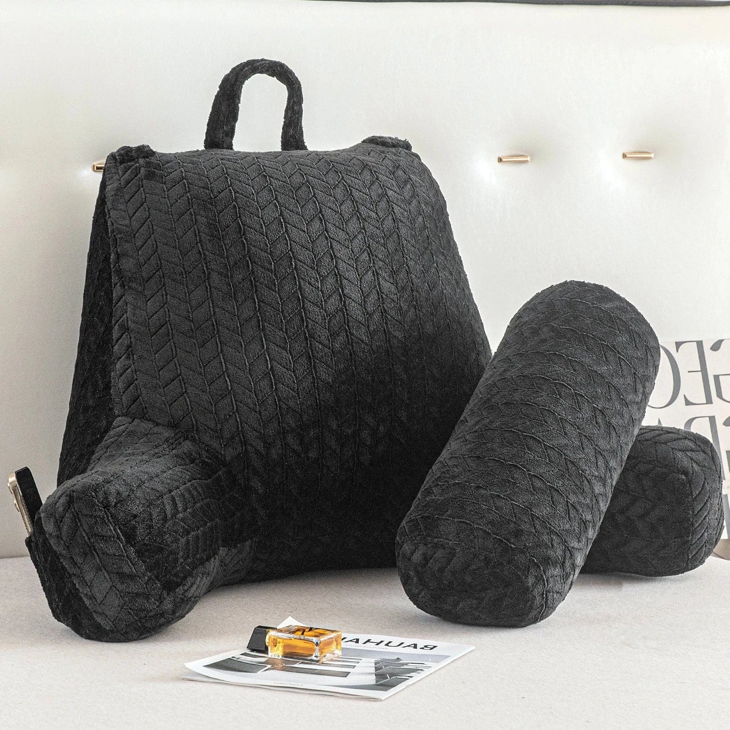 Coussin de lecture A-noire / 65x85cm