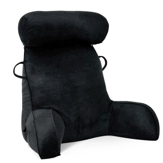 Coussin de lecture noire / 75x40x50cm