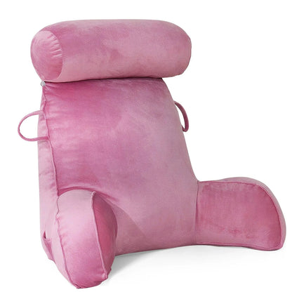 Coussin de lecture rose / 75x40x50cm