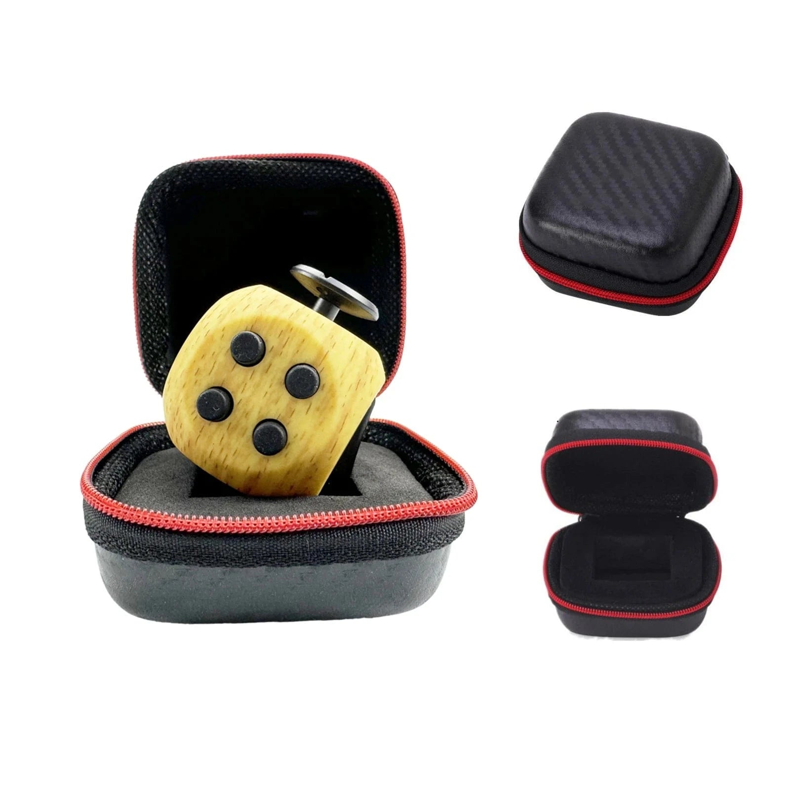 Fidget Cube wooden with case